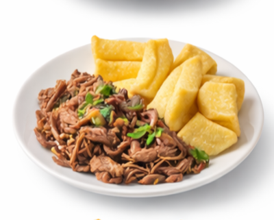 Macaxeira com carne de sol